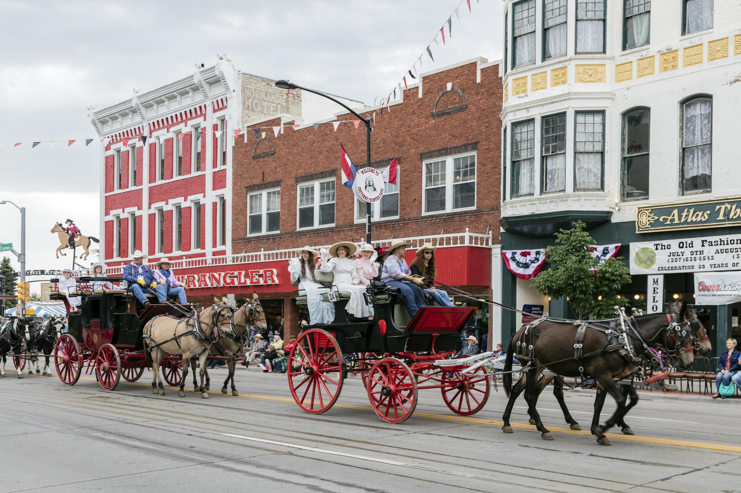 Cheyenne Frontier Days parade, downtown Cheyenne, 2015