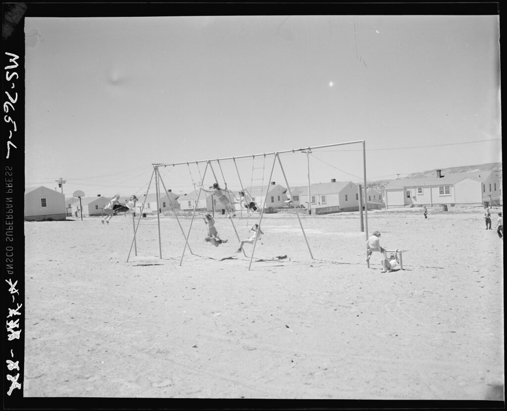 Miners' children, Stansbury Mine, Rock Springs, 1946