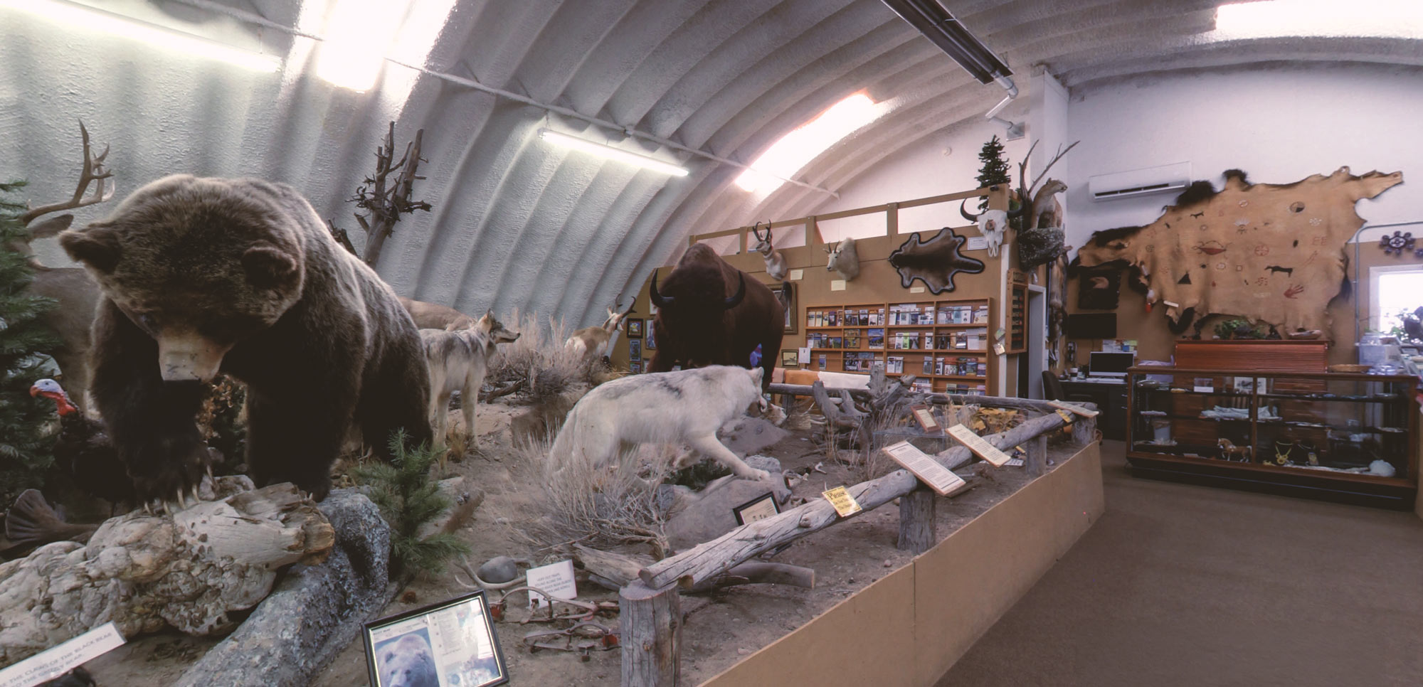 An interior photo of the Korell Center for Wyoming Heritage