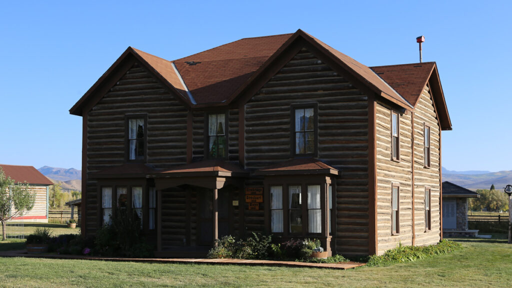A historic building on the Little Snake River Museum grounds, Savery, Wyoming