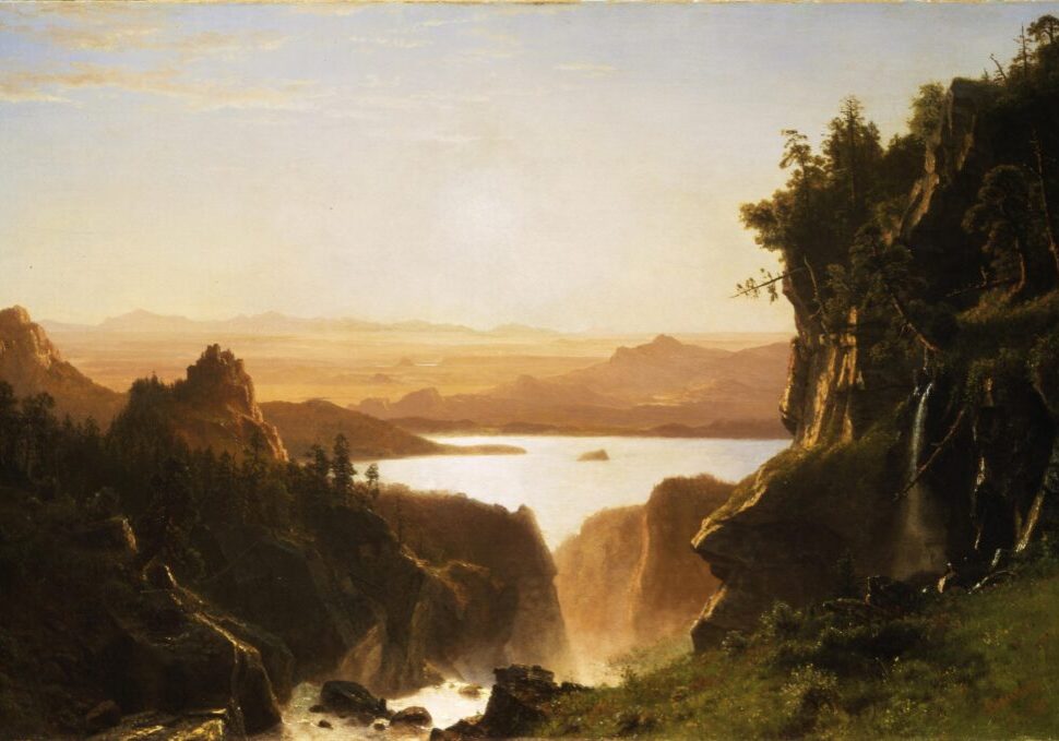 Albert Bierstadt, Island Lake, Wind River Range, Wyoming (1861)